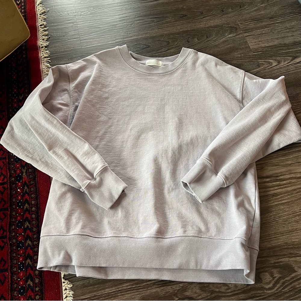 TALENTLESS sweatshirt size L/XL lavender gray